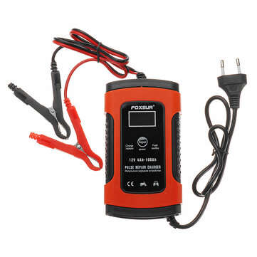 110-220V Intelligent Battery Charger 12V 5A Pulse Repair Battery Charging with LCD... (PLUG: EUPLUG)