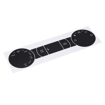 Car Matte Black Worn Button Repair Kit Stickers Decals For VW Volkswagen Touareg 20042009