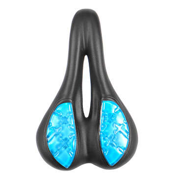 BIKIGHT Silicone Waterproof Breathable Double Spring Shock absorption Bike Saddles Universal Bicycle