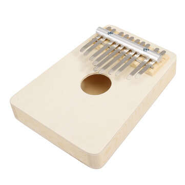 10 Keys Kalimba Wood Thumb Piano Finger Keyboard Musical Instrument w/Tuning Hammer