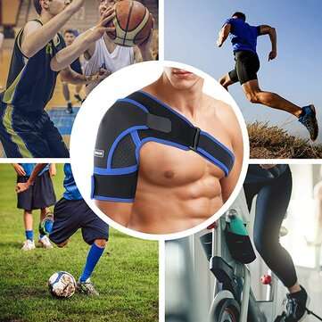 Neoprene Adjustable Shoulder Support Brace Upper Arm Belt Wrap Sports Care Single Shoulder Guard Str