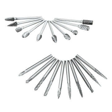 20pcs Tungsten Carbide Steel Rotary Burr Die Grinder Bit Carving Set