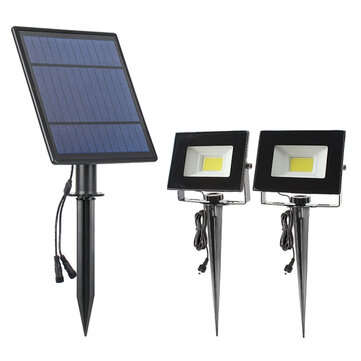 T-SUN LED Solar Light Outdoor Garden Solar Spotlight 2 Mode Light Sensor Solar Wall... (TYPE: B5PCS)