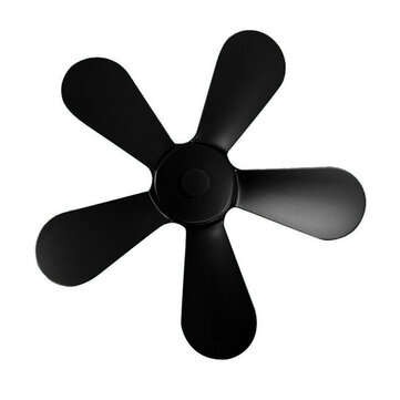 5 Blades Stove Fan Blade Replacement For Fireplace Stove Fan Heat Powered Aluminum Alloy Burning Kit