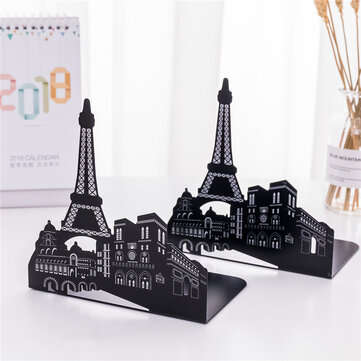 Mingqiang Metal Book Stand Eiffel towe Ferris Wheel Statue of Liberty Sha... (TYPE: BLACK3-PIECESET)