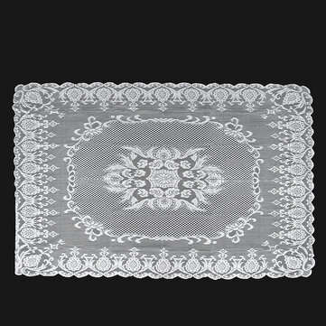 Lace Tablecloth White Vintage Large Table Cloth Cover Wedding Party Decor 1.4 x 2m