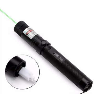 10 Mile Green Laser Pointer Pen 532nm USB Chargeable Laser Flashlight Quick Charge Pointer with Lany