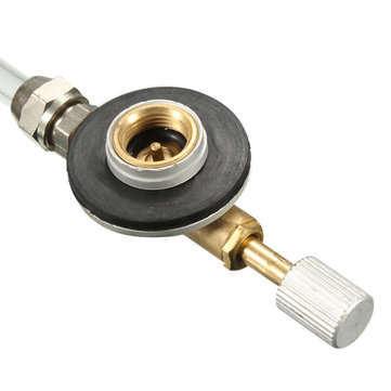 Outdoor Camping LP Gas Propane Refill Flat Cylinder Tank Coupler Adapter Valve