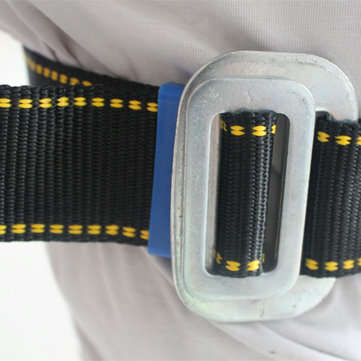 Outdoor Rock Climbing Harness Seat Belt Rappelling Half Body Portable Rope with Safety Metal Hook