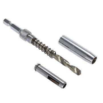 7pcs HSS Hex Shank Self Centering Door Lock Hinge Drill Bit Pilot Hole Tool Set