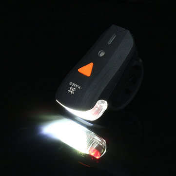 XANES 600LM German Standard Bike Front Light 500LM USB Rechargeable LED Bike Taillight Set