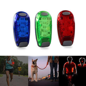 5 LED Running Light Night Cycling Safety Light Bike Taillight Helmets Clip Lamp Sup... (COLOR: BLUE)