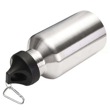 2L Large Stainless Steel Water Bottle Sports Exercise Drinking Kettle With Carrier Bag Holder