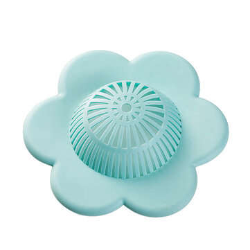 Honana BC-253 Silicone Drain Stopper Hair Catcher Kitchen Bathtub Floor Drain Pro... (COLOR.: GREEN)