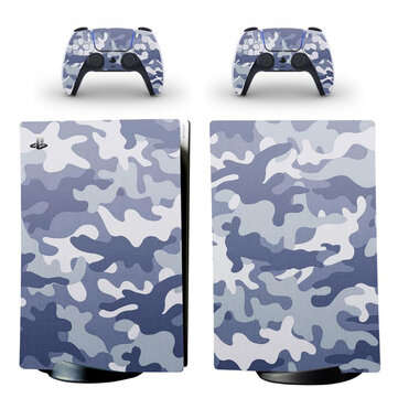 Skin Sticker Decal Cover for Playstation 5 PS5 Game Console Controlle... (STYLE: AIRFORCECAMOUFLAGE)