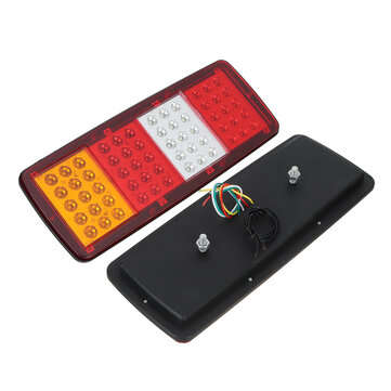 24V 60 LED Tail Turn Signal Running Reverse Brake Light For Trailer Truck Boat RV
