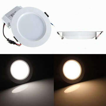 Non-dimmable 5W Round LED Recessed Ceiling Panel Down Light With Driver 85-265V (COLOR.: WHITE)