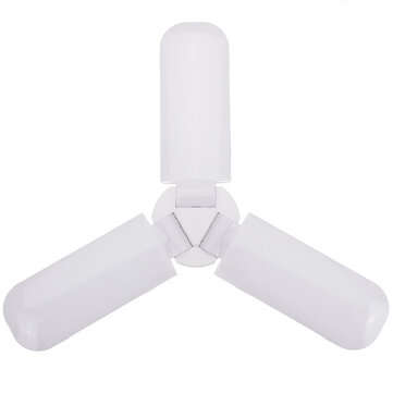 AC120-265V 65W LED Bulb Folding Garage Lamp Fan Blade Adjustable Ceiling Lighting (TYPE: B)