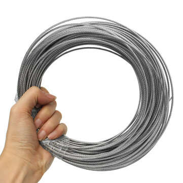 1mm Stainless Steel Wire Rope Tensile Diameter Structure Cable  (SIZE: 50M)