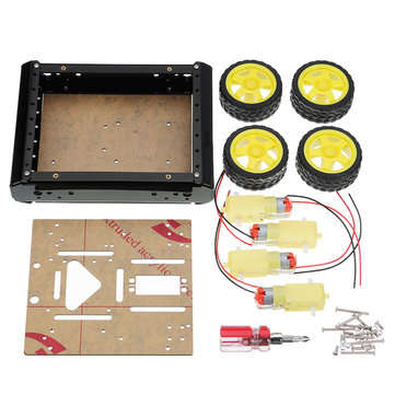 4WD DIY Drive Mobile Robot Platform Robot Tank Car Chassis For