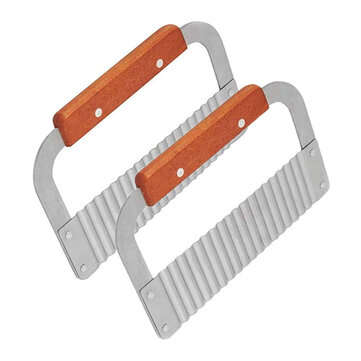 Kitchen Stainless Steel Crinkle Cutters Crinkle Cutting Tool French Fry Slicer Stainless Vegetable S