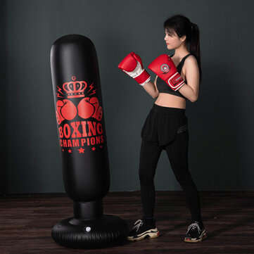 1.6M Free Standing Inflatable Boxing Punch Bag Boxing Kick Training Home Gym Fitness Tools For Adult