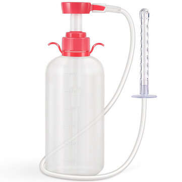 Manual Press Pump Bottle Portable Bidet Enema Douche Bulb Vaginal Anal Cleansing ... (SIZE 3: 600ML)