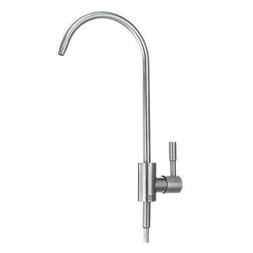 304 Stainless Steel Kitchen Sink Faucet Single Lever Cold Water Tap Drinking Water Filter Faucet 360