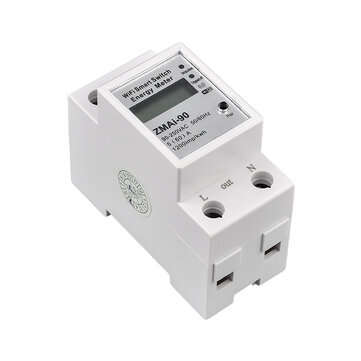 Single Phase Din Rail Wifi Smart Energy Meter Power Consumption Kwh Meter Wattmeter Support Smartlif