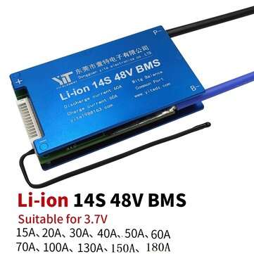 14S 48V Li-ion 3.6V / 3.7V BMS Electric Scooter Battery Accessory Protection Board... (CURRENT: 60A)