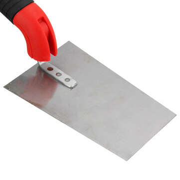 Cordless Electric Stainless Steel Trowel Rubber Handle Builders Masons Shake Plastering Tool