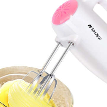 SANSUI S52 220V Mini Egg Beater Electric Mixer Hand-Held Egg Blender With 4 Different Type Stirrer