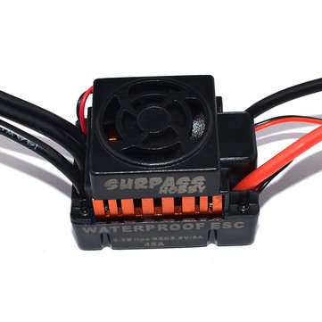 Surpass Hobby Waterproof F540 3300KV Brushless Rc Car Motor +45A ESC Combo Set For 1/10 Rc Car