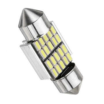 30mm Festoon 3014 Chip LED Dome Lights Interior Map Reading Bulb 12V 2.3W 6000-6500K White