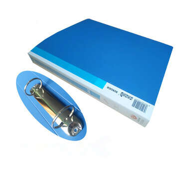 1 Piece A4 Blue File Folder 2 Holes O-shape Ring Binder Document Folder Desktop File Organizer Offic