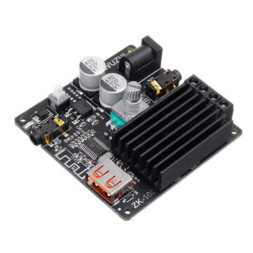 ZK-1002M 100W+100W Bluetooth 5.0 Power Audio Amplifier board Stereo AMP Amplificador Home Theater AU