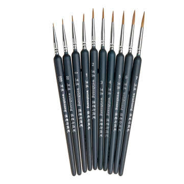 10pcs Hook Line Pen Set Watercolor Brush Painting Set Fine Detail Art Brush Painting Stationery Scho