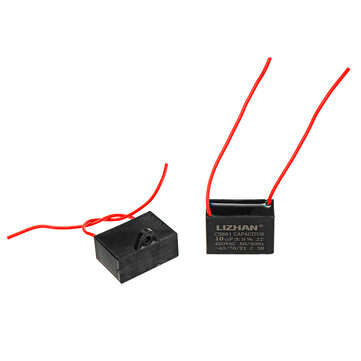 10pcs CBB61 450V 10uf Starting Capacitance AC Fan Capacitor CBB Motor Run Capacitor 450V 10F