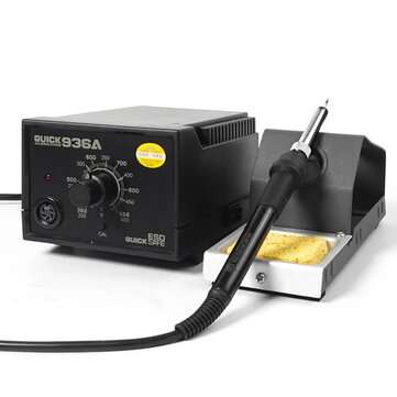 QUICK 936A 110/220V Soldering Station Temperature Rework Station for Cell-phon... (PLUG: 220VEUPLUG)