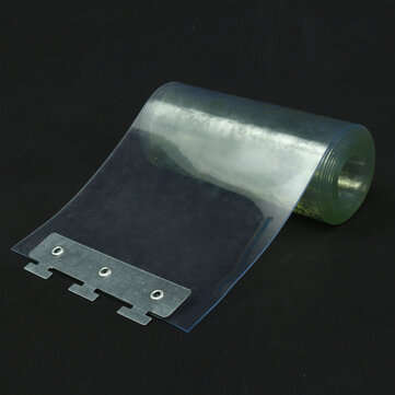 200*18*0.19cm Clear Freezer PVC Plastic Strip Curtains Strip Curtain Door Strip Kit Hanging Rail