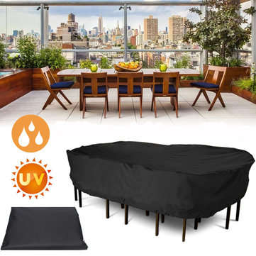 Garden Patio Furniture Winter Cover Waterproof Large Rectangular Table Chair Covers