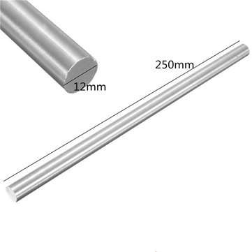 12mm Diameter Titanium Ti Grade GR5 Titanium Alloy Rod Bar Length 250mm