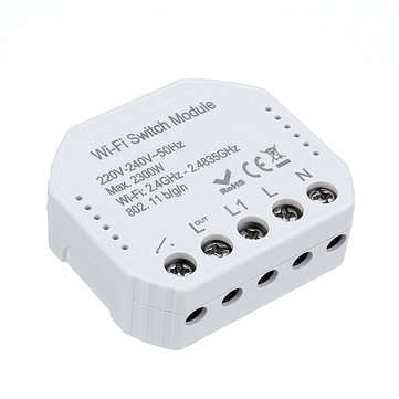 MoesHouse WIFI Smart Light Switch Diy Breaker Module Smart Life/Tuya APP Remote Control Works With A