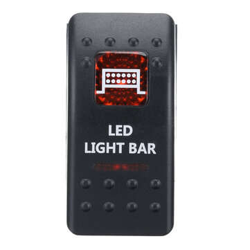 12V 20A Marine 5-Pin Rocker Switch Orange LED SPST ON-OFF Light Bar Waterproof (TYPE: 14)