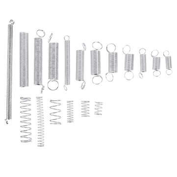 Suleve 200Pcs Steel Springs Electrical Drum Extension Tension Spring Exerciser Pressure Suit