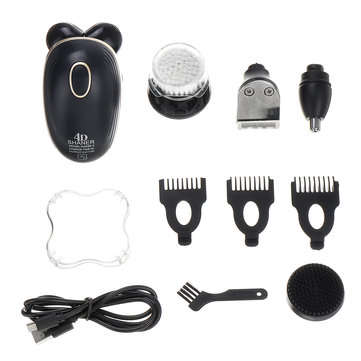5 In 1 5Head 4D Electric Men Bald Shaver Razor Hair  Clipper