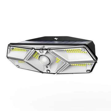 104 LED Wide Angle Solar Light 10M Sensoring Distance 120 Degree Sensoring Angle Outdoor Wall Lamp