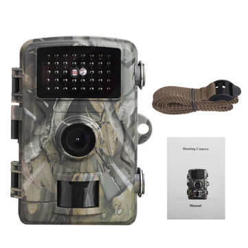 DL001 16MP 1080P HD 2 inch Screen Hunting Camera IR Night Vision Waterproof Scouting Camera Monitori