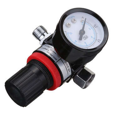 HVLP Spray Gun Air Regulator with Pressure Gauge and Diaphragm Control