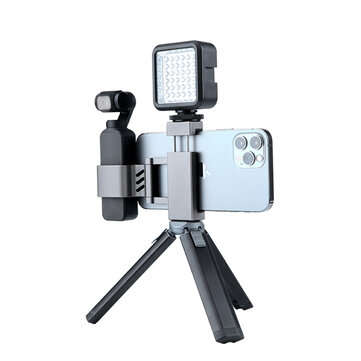 Portable Cold Shoe Expansion Adapter Phone Holder Mount Clip for DJI Osmo Poc... (MODE: WITHOUTLOGO)